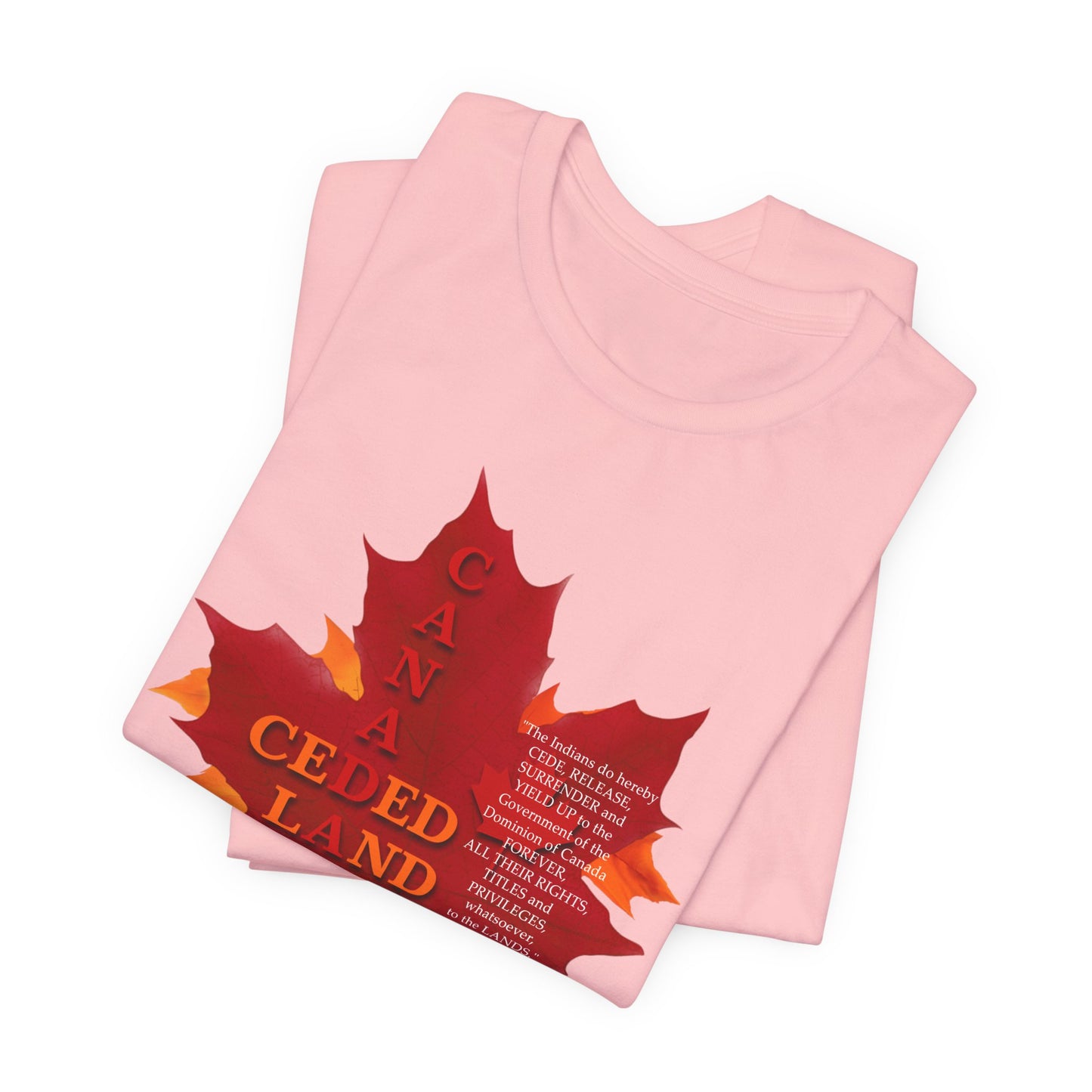 Canada Ceded Land T-Shirt Short Sleeve