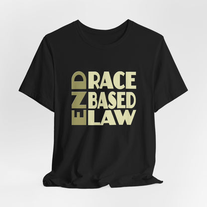 END RACE BASED LAW Beige T-Shirt Short Sleeve