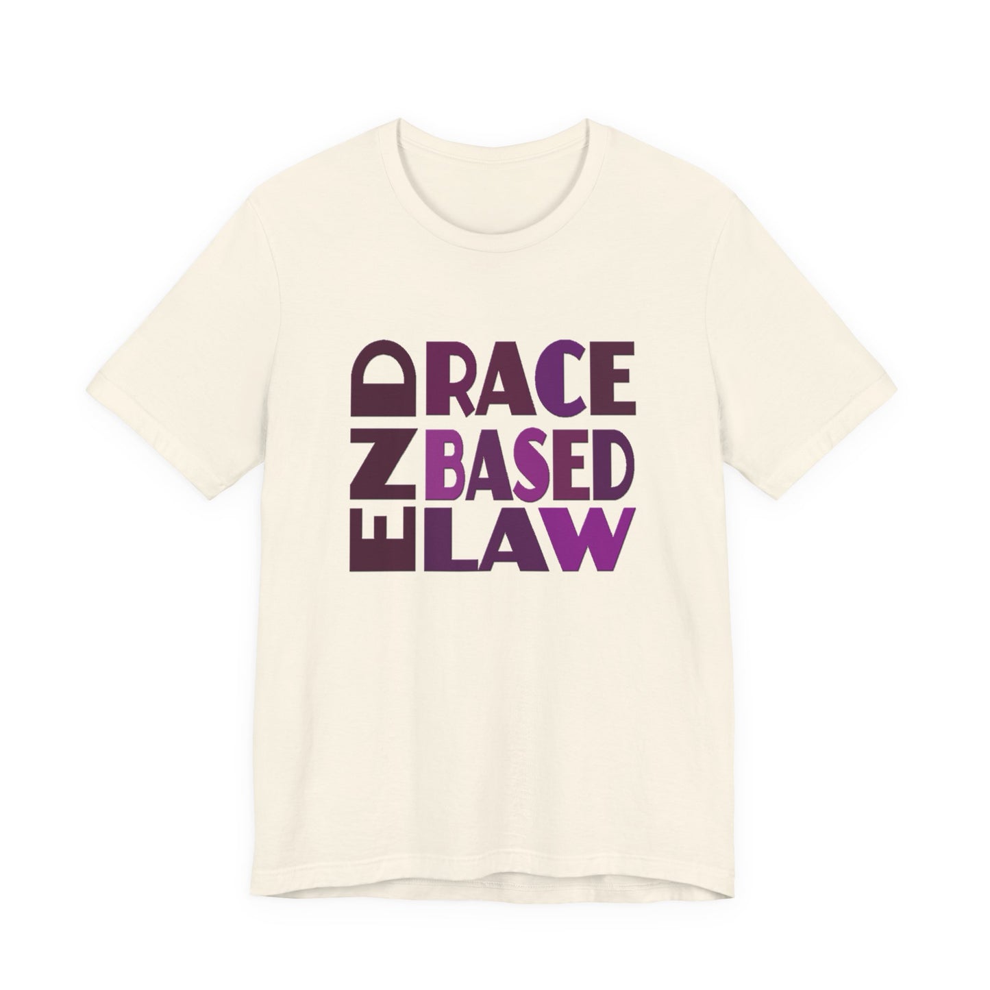 END RACE BASED LAW Purple T-Shirt Short Sleeve
