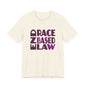 END RACE BASED LAW Purple T-Shirt Short Sleeve