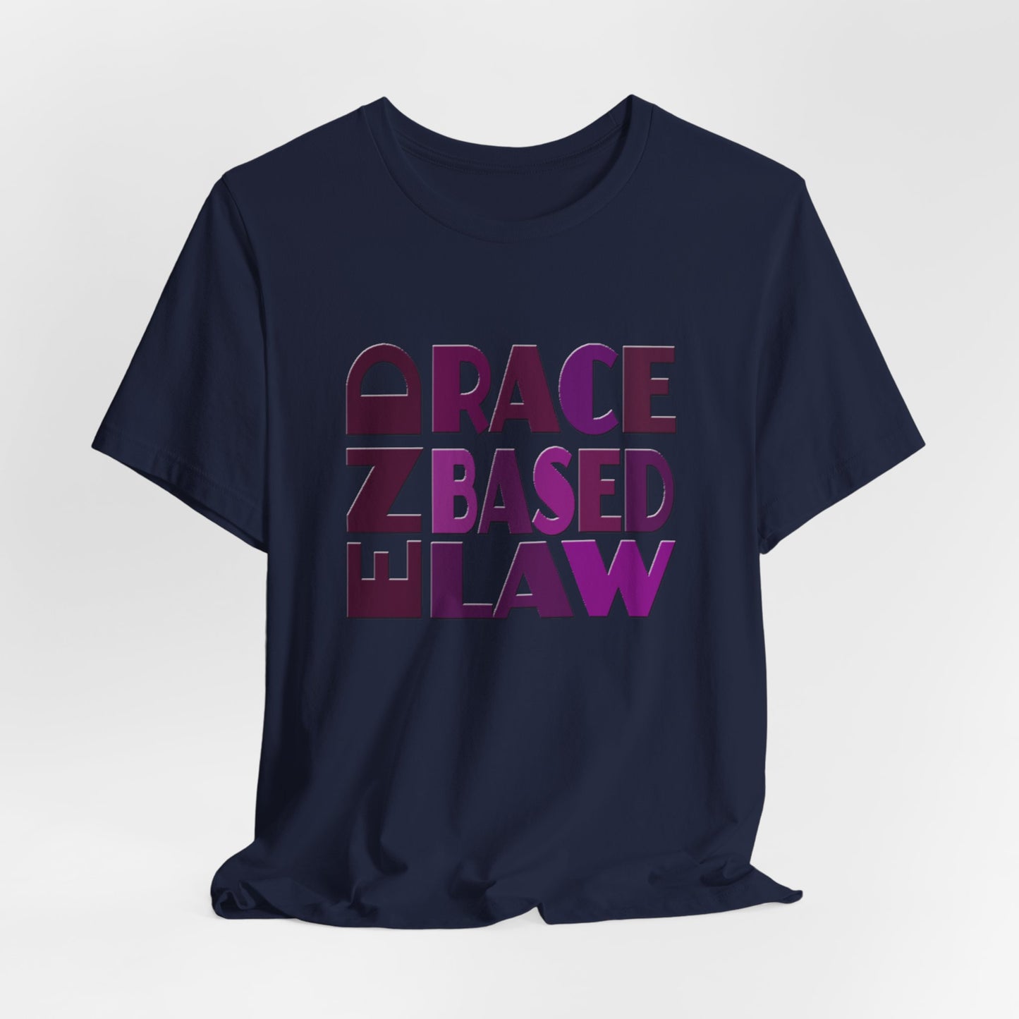 END RACE BASED LAW Purple T-Shirt Short Sleeve