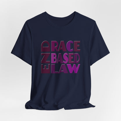END RACE BASED LAW Purple T-Shirt Short Sleeve