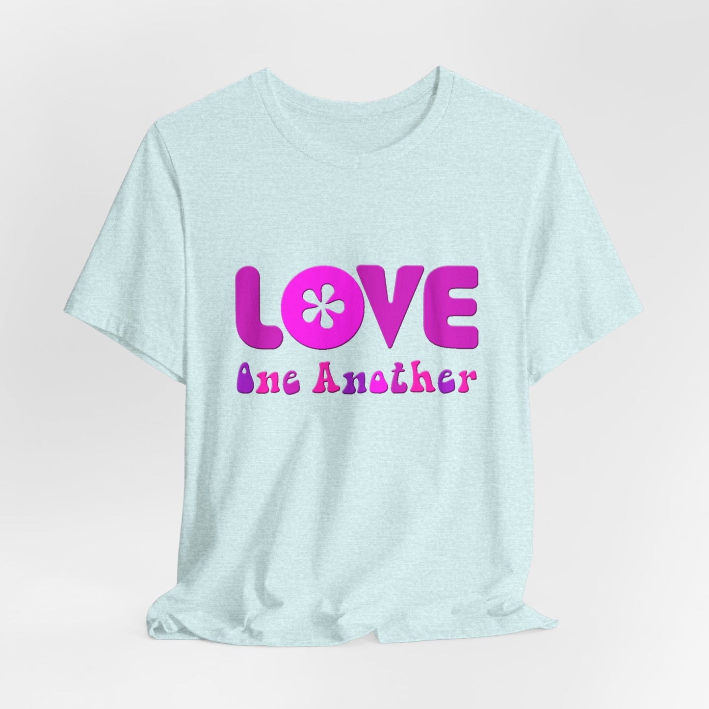 Love One Another Pink T-Shirt Short Sleeve