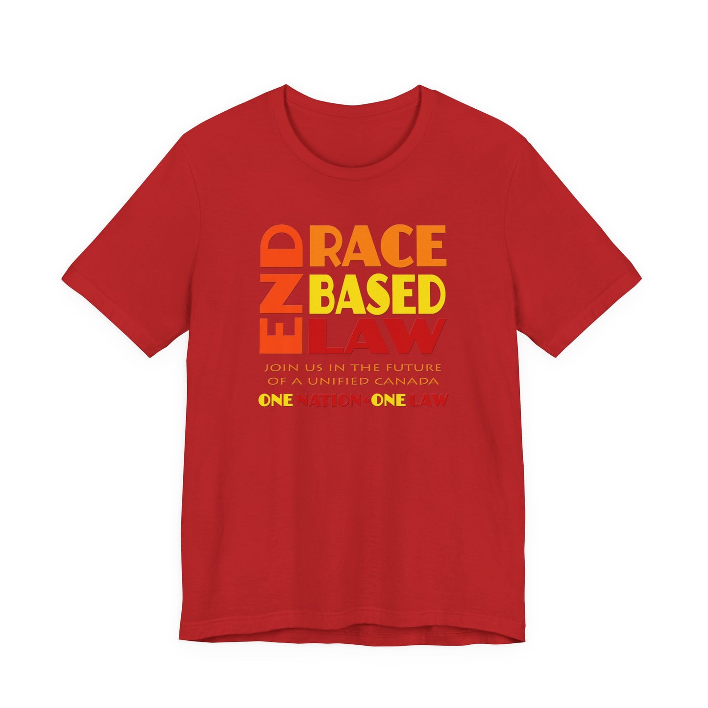 END RACE BASED LAW Canada Sunset T-Shirt Short Sleeve