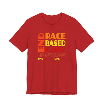 END RACE BASED LAW Canada Sunset T-Shirt Short Sleeve