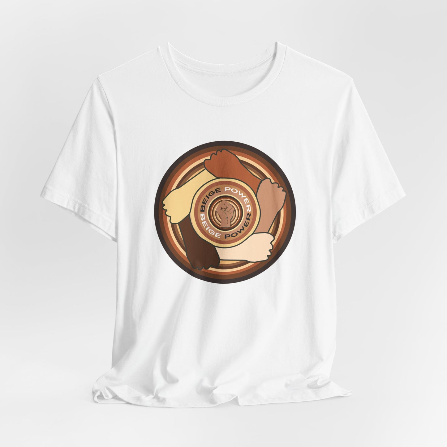 Beige Power T-Shirt Short Sleeve