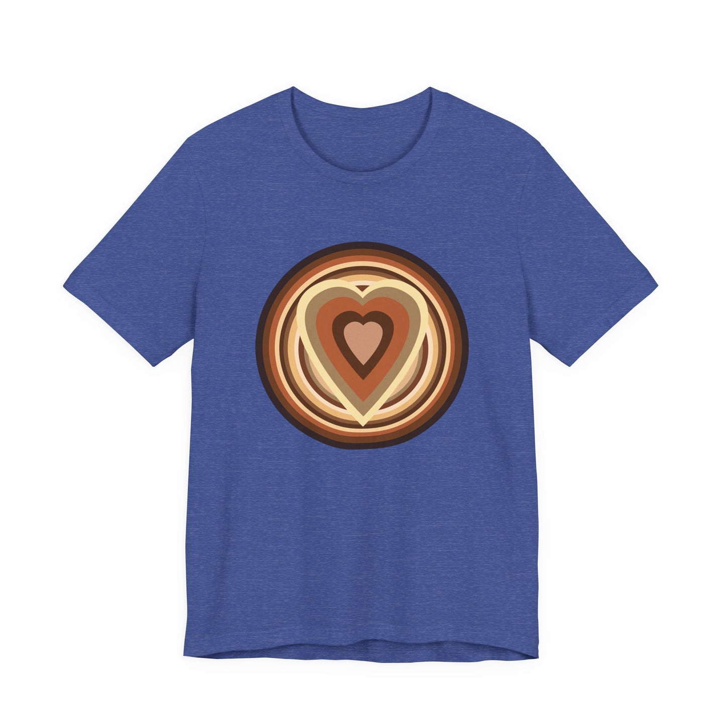 Beige Power Hearts T-Shirt Short Sleeve