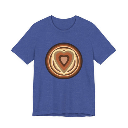 Beige Power Hearts T-Shirt Short Sleeve