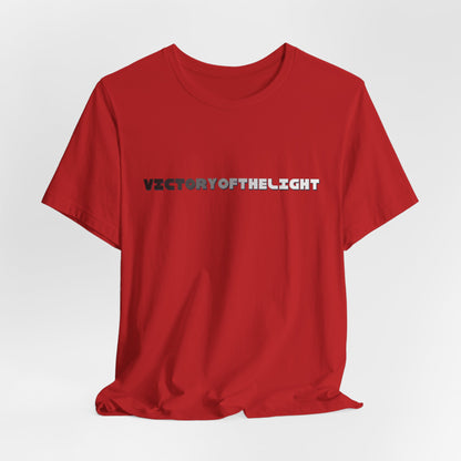 Victory Of The Light Grey Banner T-Shirt Short Sleeve