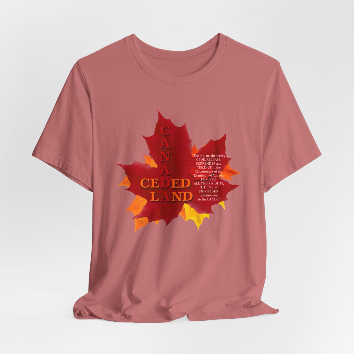 Canada Ceded Land T-Shirt Short Sleeve