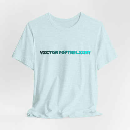 Victory Of The Light  Blue Banner T-Shirt Short Sleeve