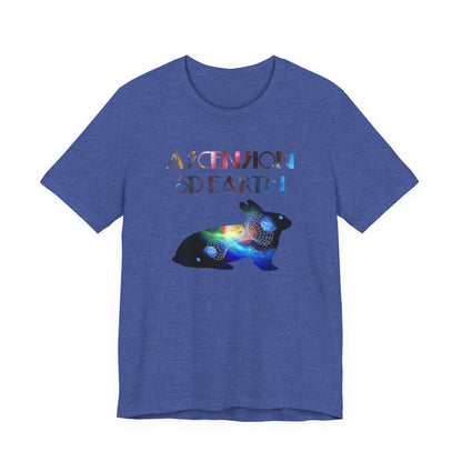 Ascension 5D Earth Rabbit T-Shirt Short Sleeve