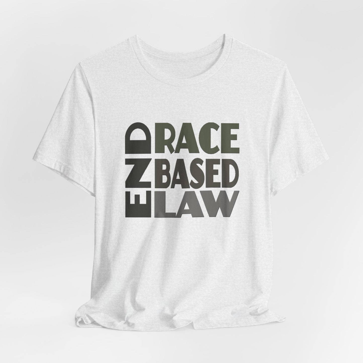END RACE BASED LAW Grey T-Shirt Short Sleeve