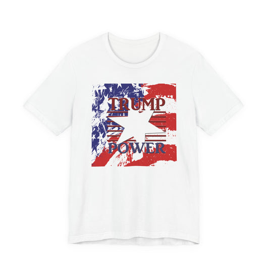 TRUMP POWER Stars and Stripes T-Shirt Short Sleeve