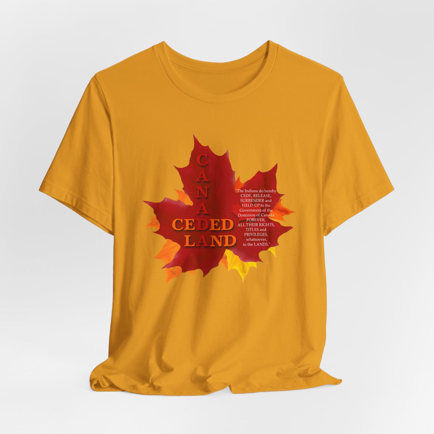 Canada Ceded Land T-Shirt Short Sleeve