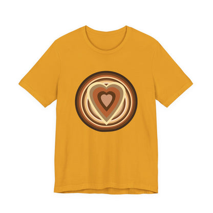 Beige Power Hearts T-Shirt Short Sleeve
