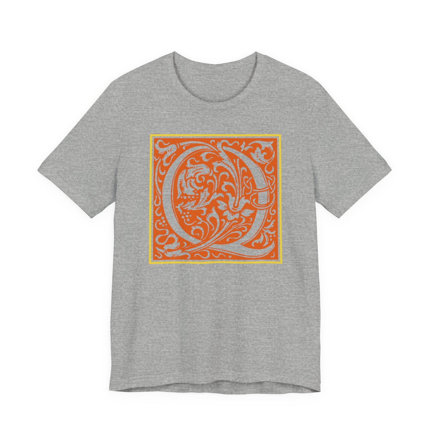 Q Scroll Orange T-Shirt Short Sleeve