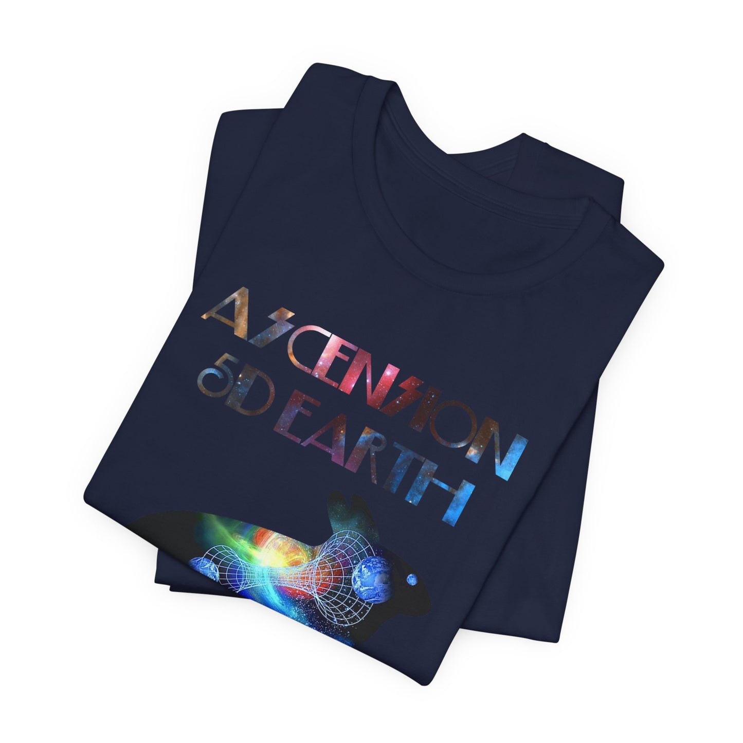 Ascension 5D Earth Rabbit T-Shirt Short Sleeve