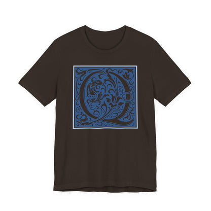 Q Scroll Blue T-Shirt Short Sleeve
