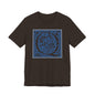 Q Scroll Blue T-Shirt Short Sleeve