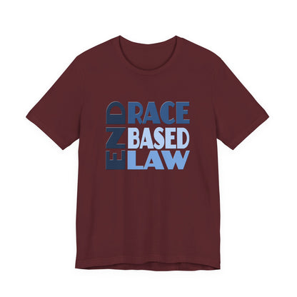 END RACE BASED LAW Blue T-Shirt Short Sleeve