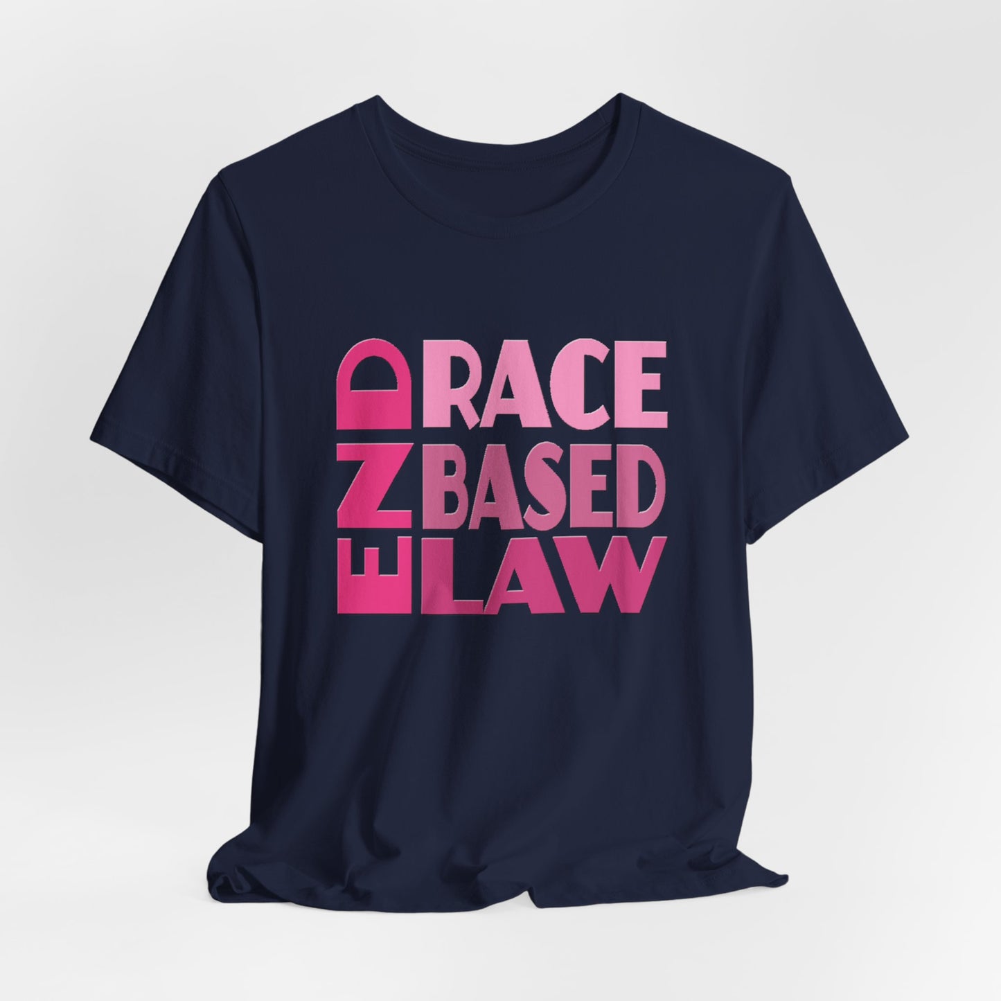 END RACE BASED LAW Pink T-Shirt Short Sleeve