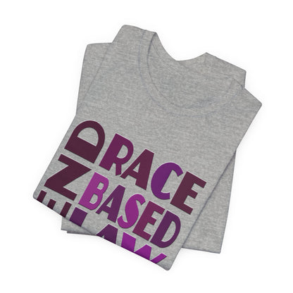 END RACE BASED LAW Purple T-Shirt Short Sleeve