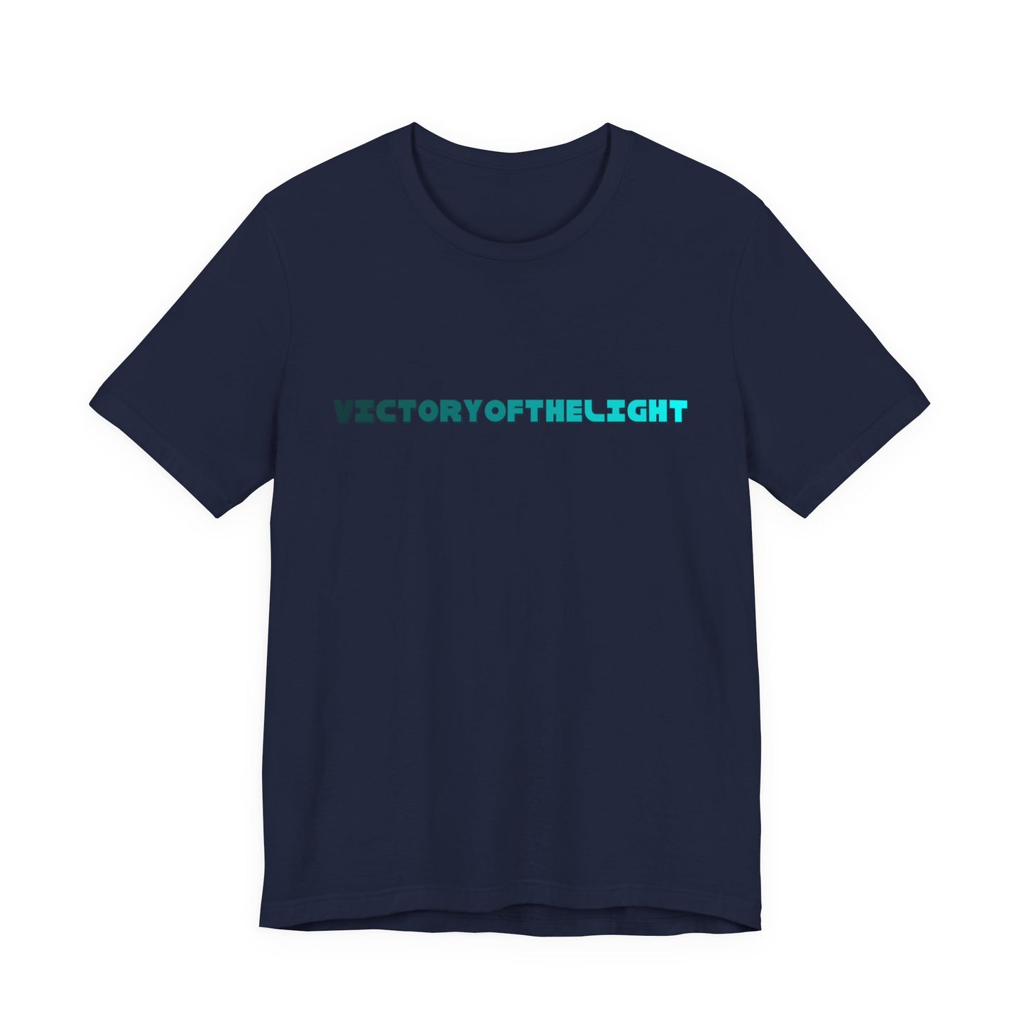Victory Of The Light  Blue Banner T-Shirt Short Sleeve