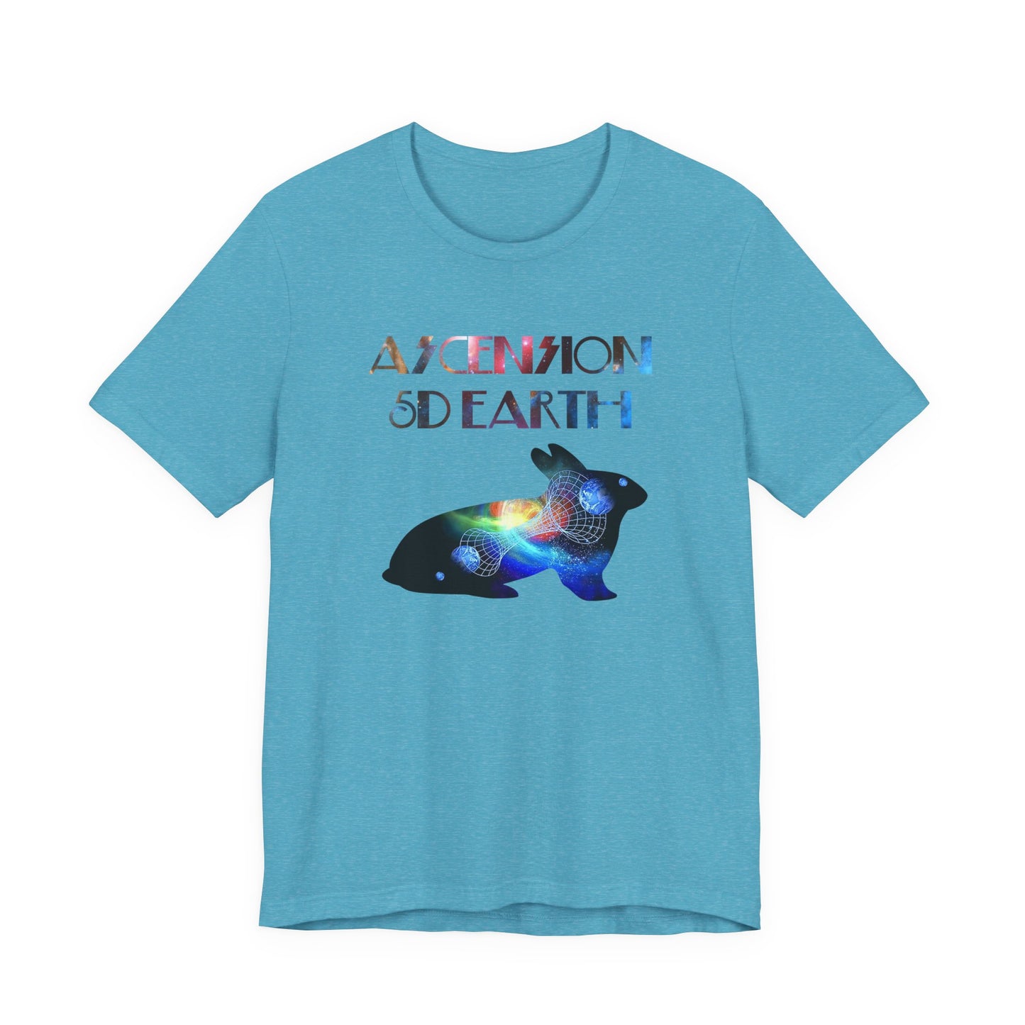 Ascension 5D Earth Rabbit T-Shirt Short Sleeve