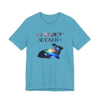 Ascension 5D Earth Rabbit T-Shirt Short Sleeve