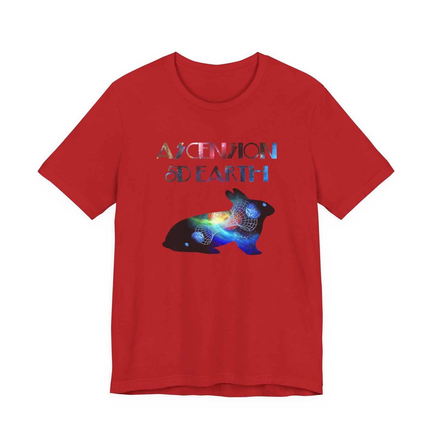 Ascension 5D Earth Rabbit T-Shirt Short Sleeve