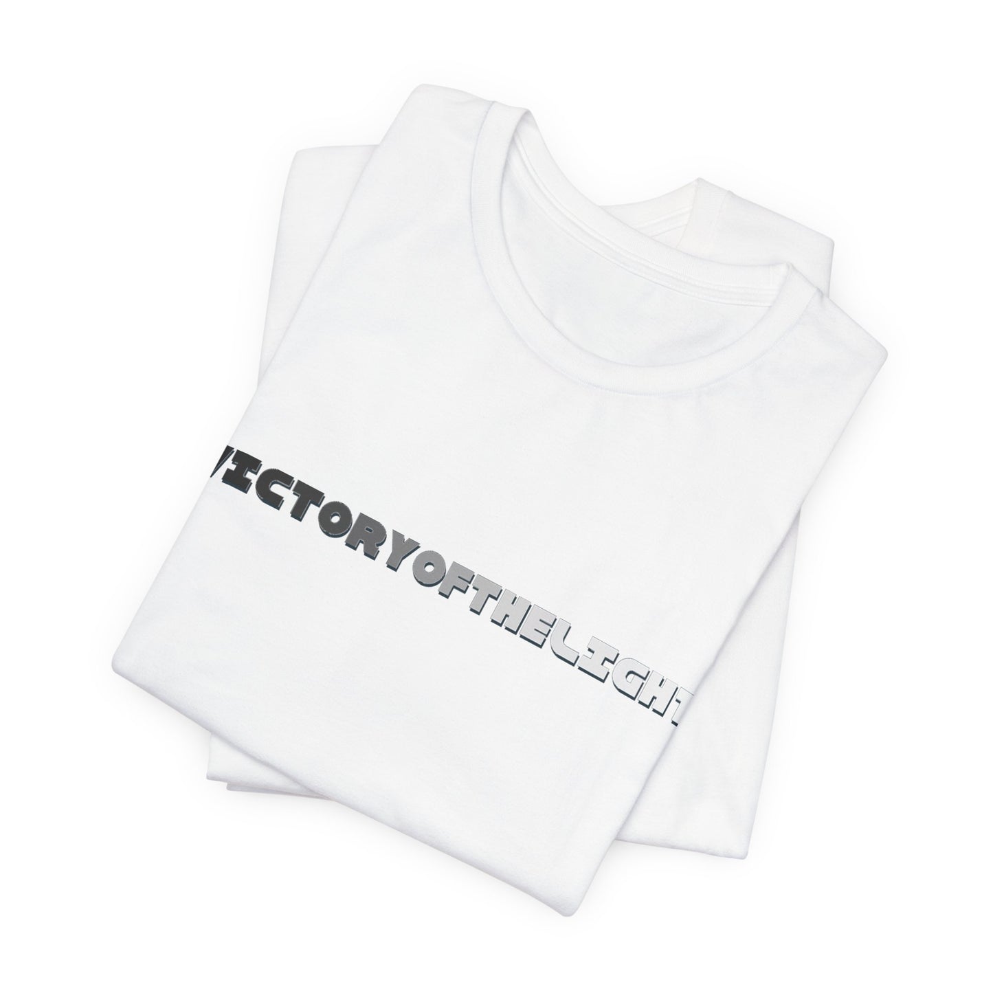 Victory Of The Light Grey Banner T-Shirt Short Sleeve