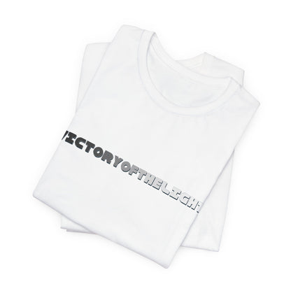 Victory Of The Light Grey Banner T-Shirt Short Sleeve