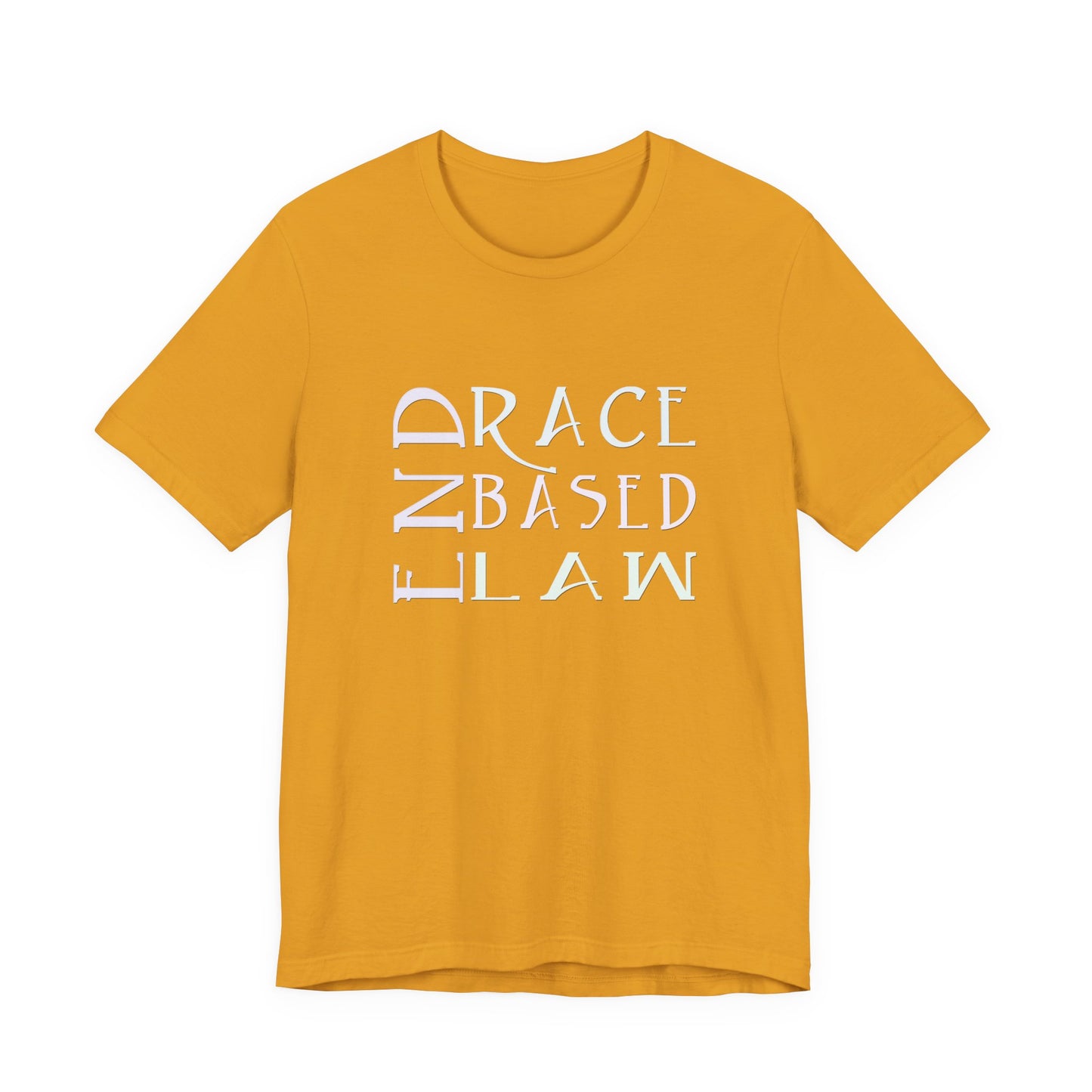 END RACE BASED LAW  Slim Pastel T-Shirt Short Sleeve