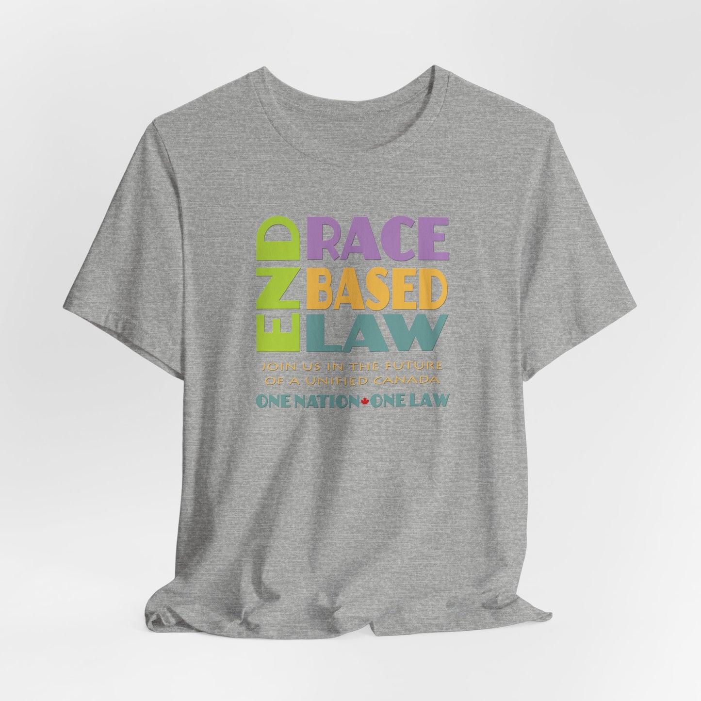 END RACE BASED LAW Canada Pastel T-Shirt Short Sleeve