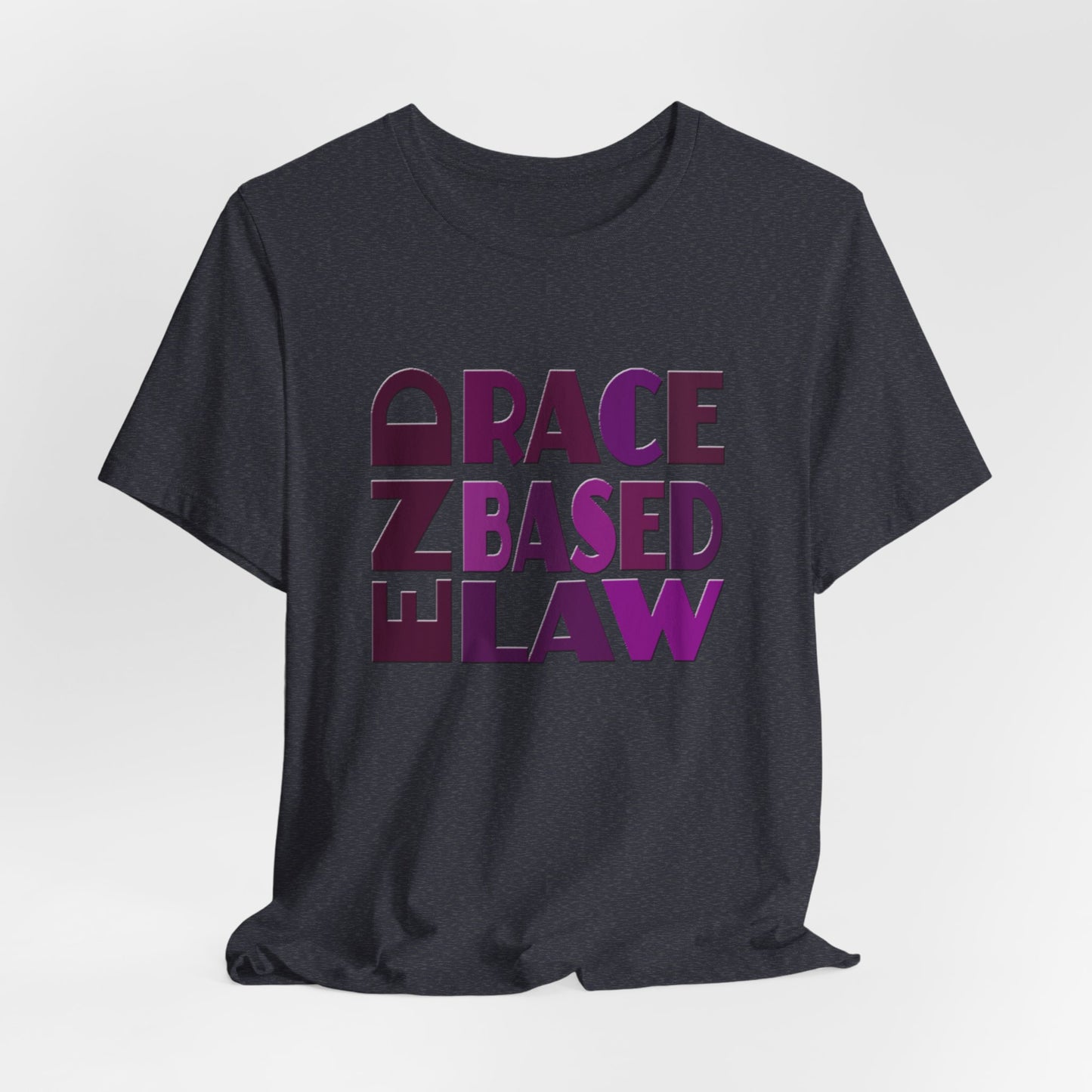 END RACE BASED LAW Purple T-Shirt Short Sleeve