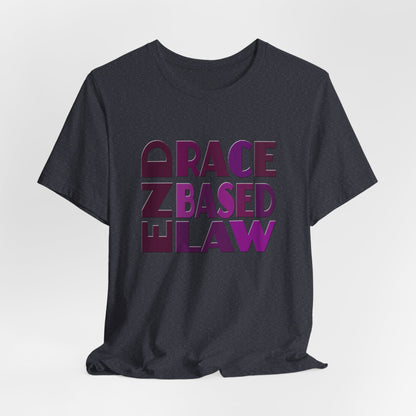 END RACE BASED LAW Purple T-Shirt Short Sleeve