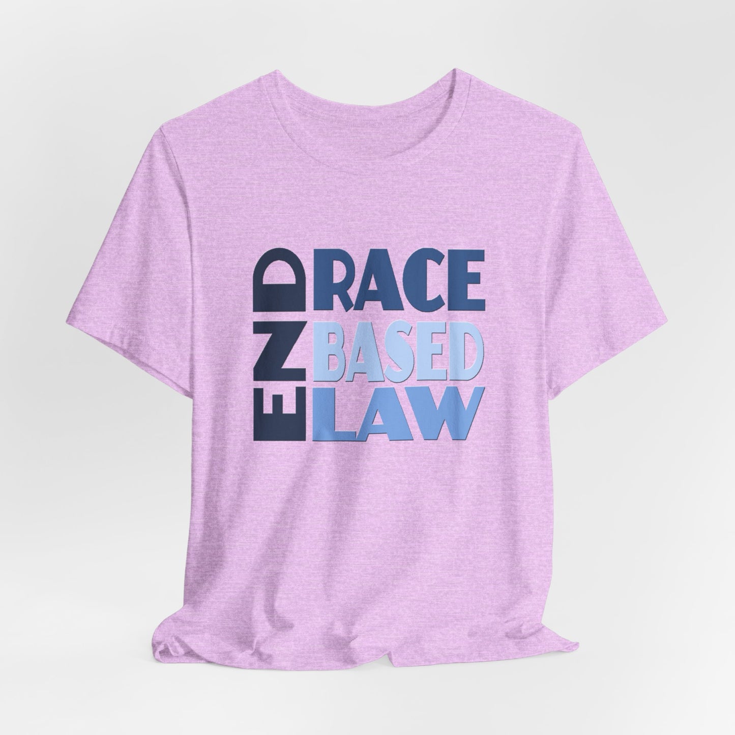 END RACE BASED LAW Blue T-Shirt Short Sleeve
