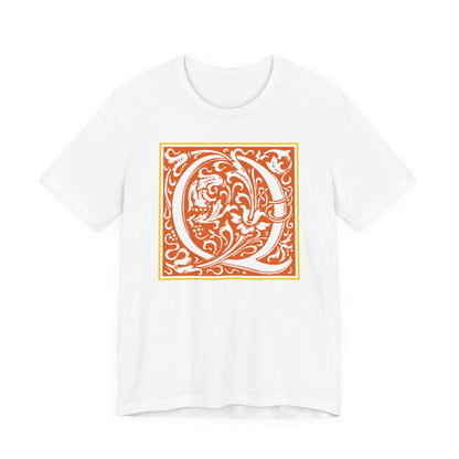 Q Scroll Orange T-Shirt Short Sleeve