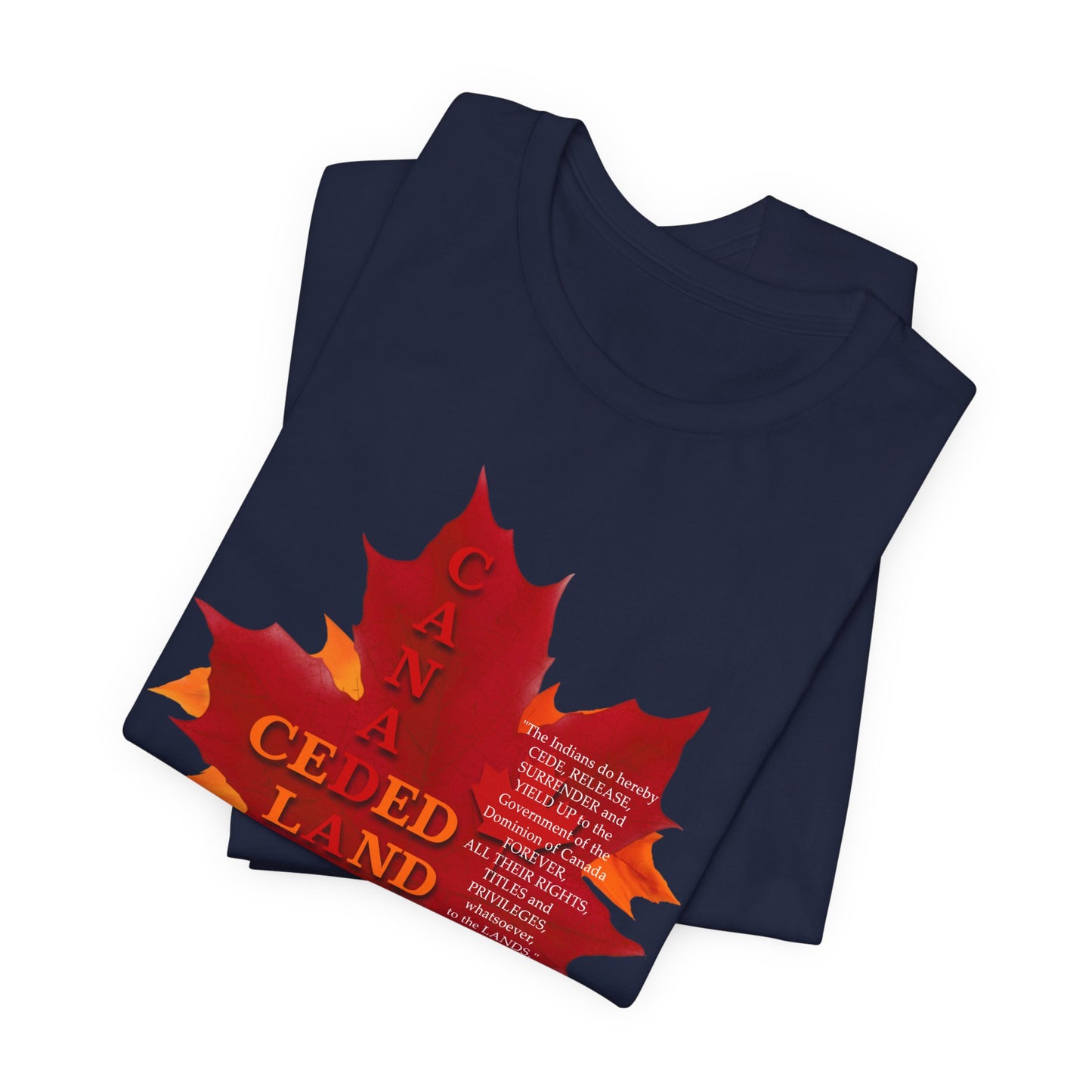 Canada Ceded Land T-Shirt Short Sleeve