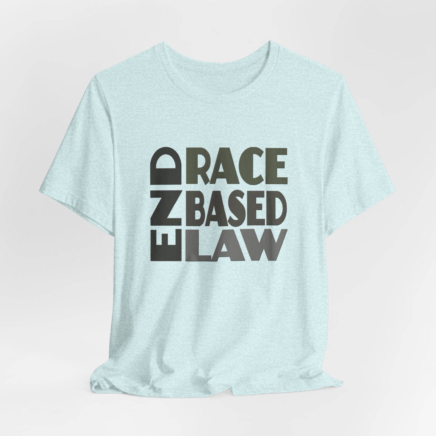 END RACE BASED LAW Grey T-Shirt Short Sleeve