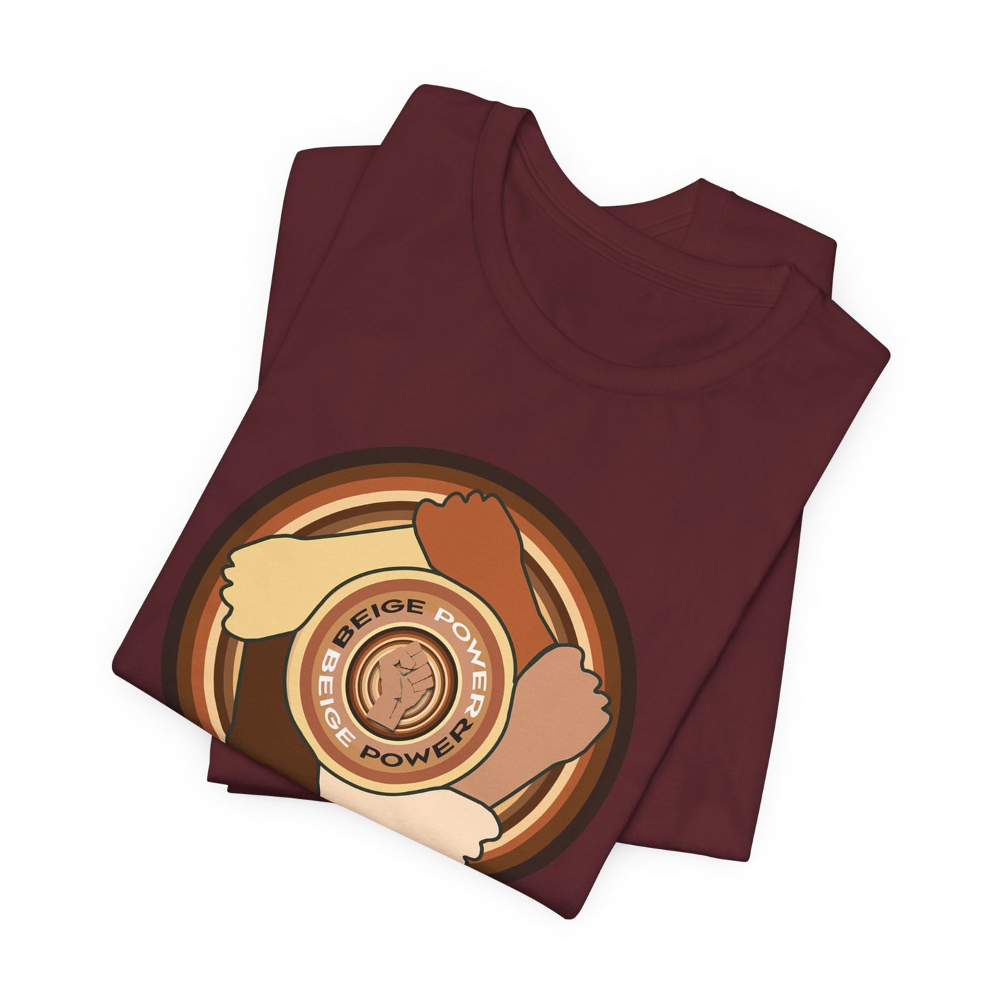 Beige Power T-Shirt Short Sleeve