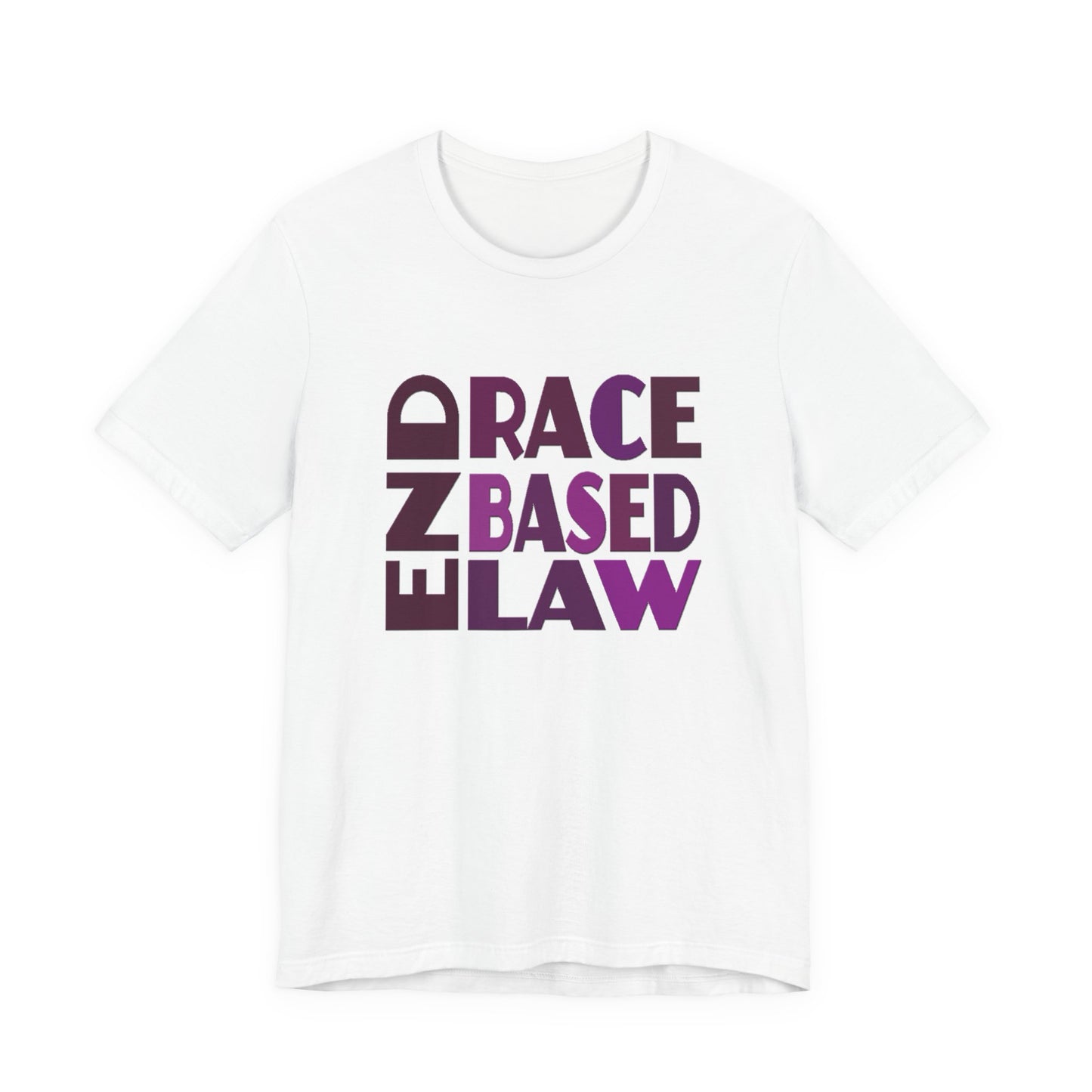 END RACE BASED LAW Purple T-Shirt Short Sleeve