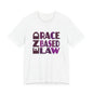 END RACE BASED LAW Purple T-Shirt Short Sleeve