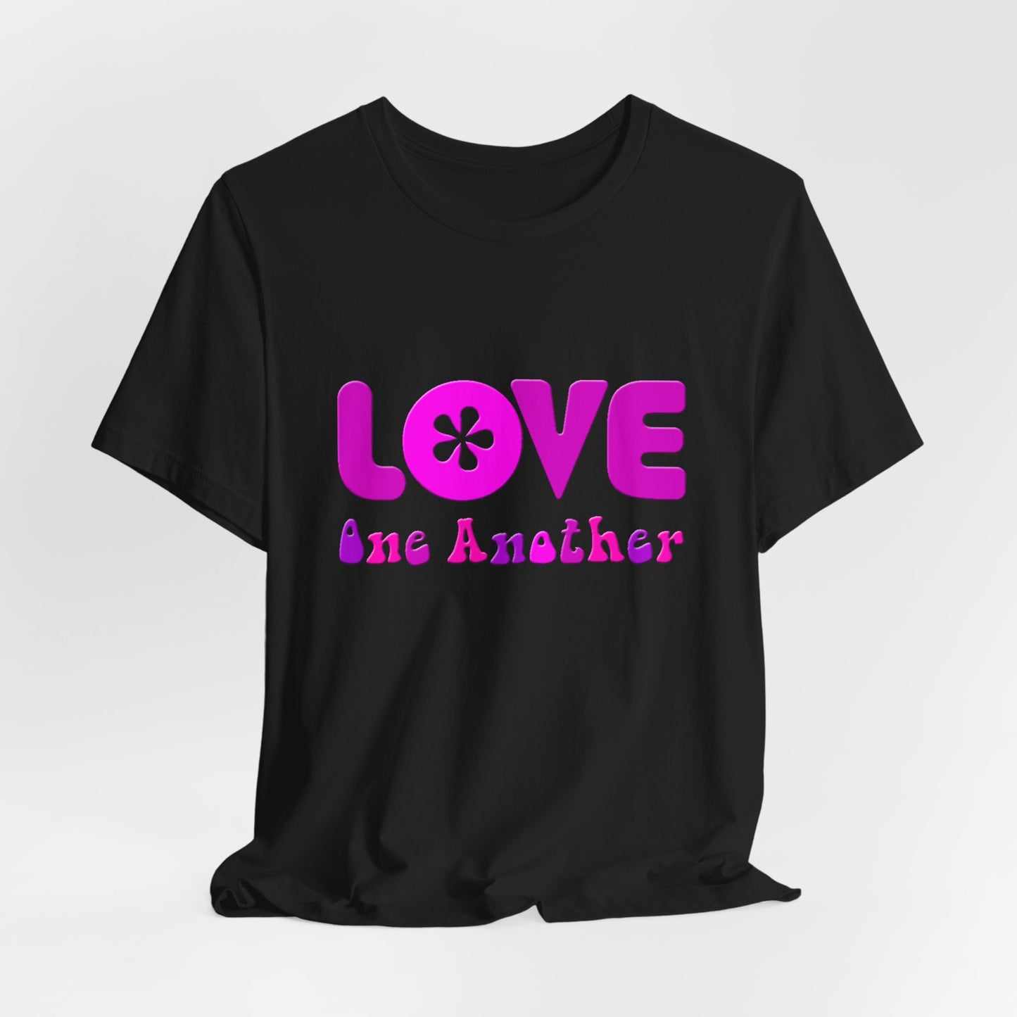Love One Another Pink T-Shirt Short Sleeve