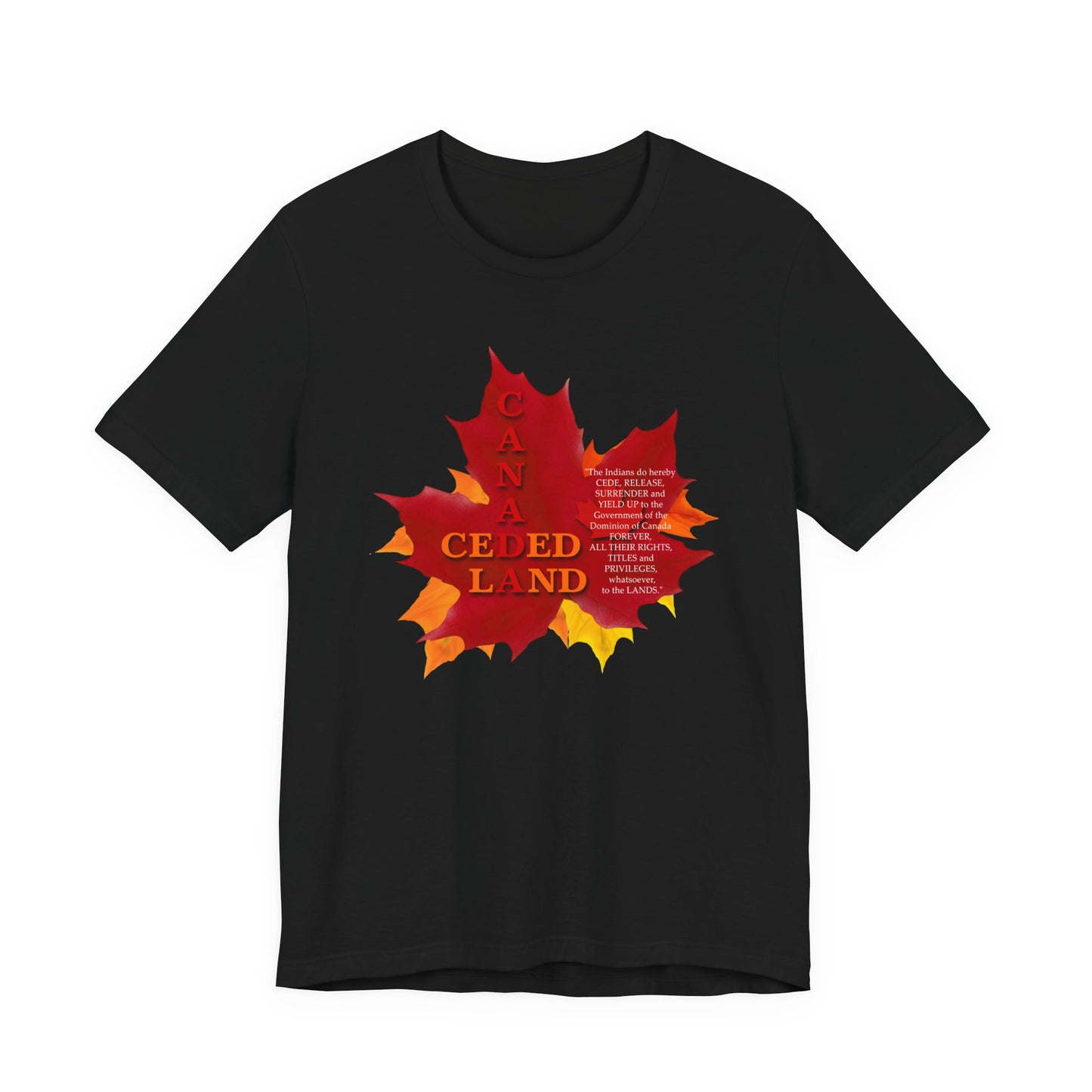 Canada Ceded Land T-Shirt Short Sleeve