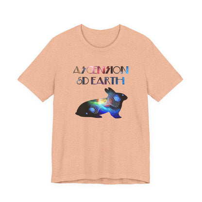 Ascension 5D Earth Rabbit T-Shirt Short Sleeve