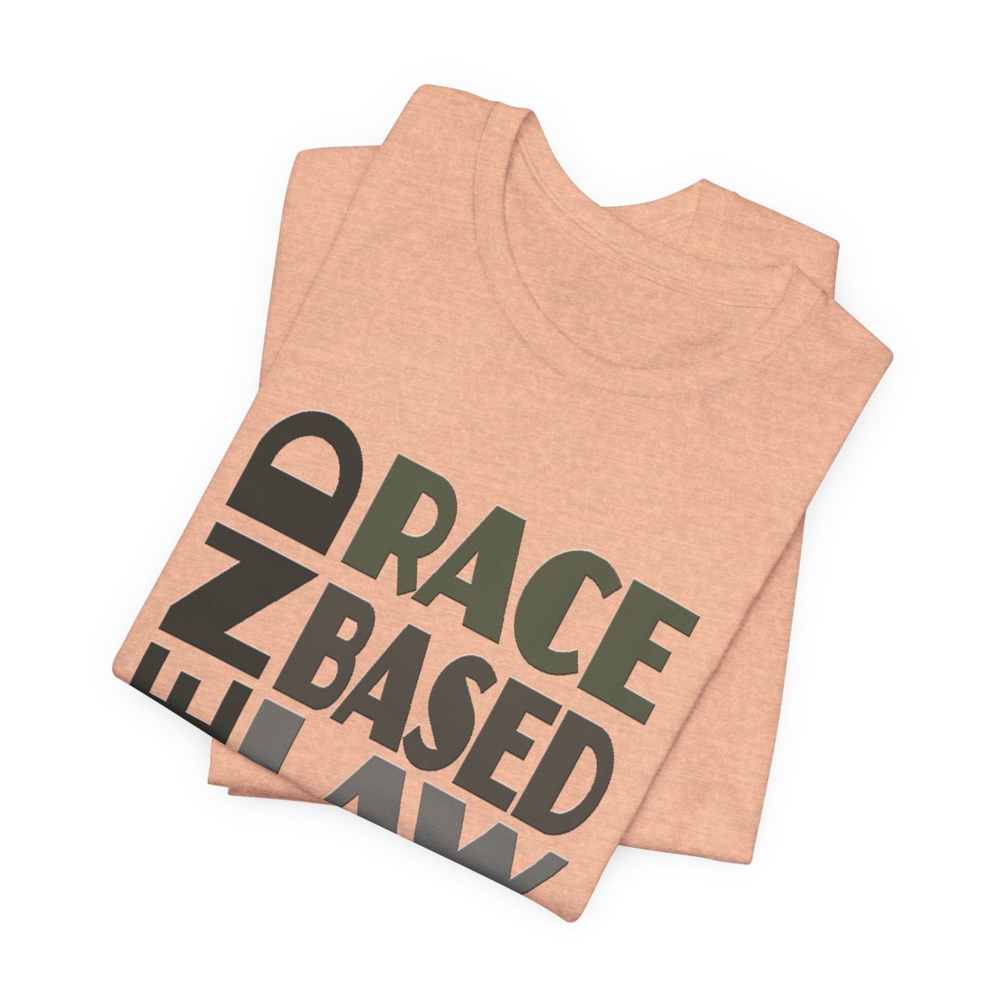 END RACE BASED LAW Grey T-Shirt Short Sleeve