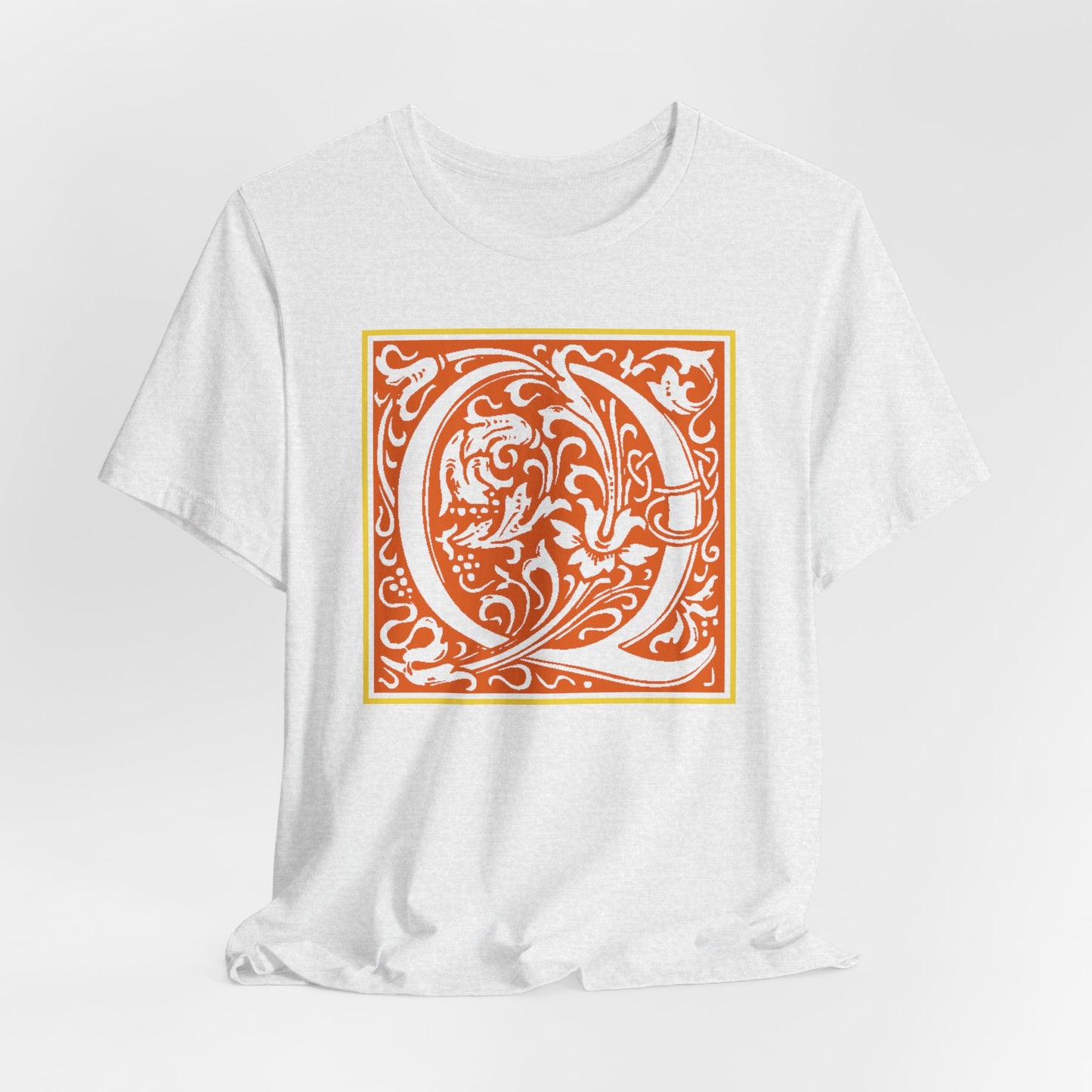 Q Scroll Orange T-Shirt Short Sleeve