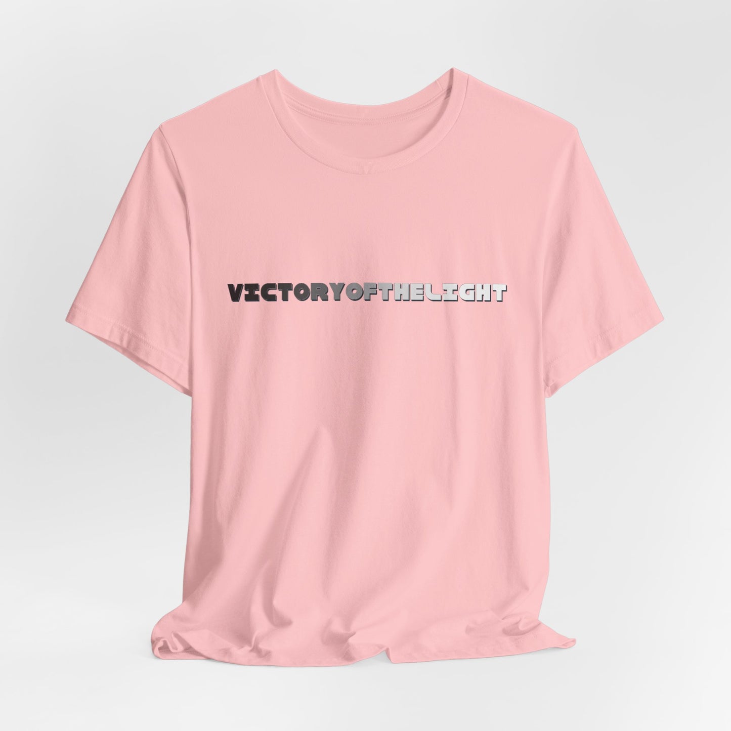 Victory Of The Light Grey Banner T-Shirt Short Sleeve